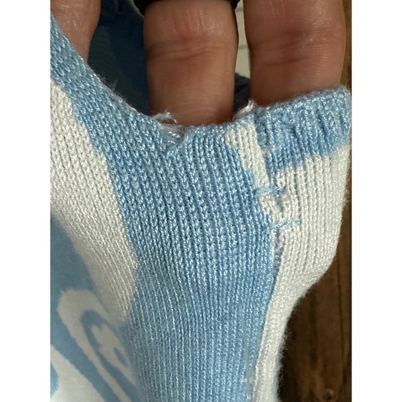 Hollister Retro Flower Power Bodycon Dress Blue White Sleeveless Mini SIze S - Picture 4 of 5